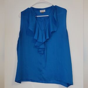 Ann Taylor Royal Blue Sleeveless Blouse